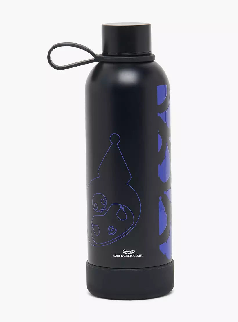 Sanrio Kuromi Stainless Steel Water Bottle with Carry Loop