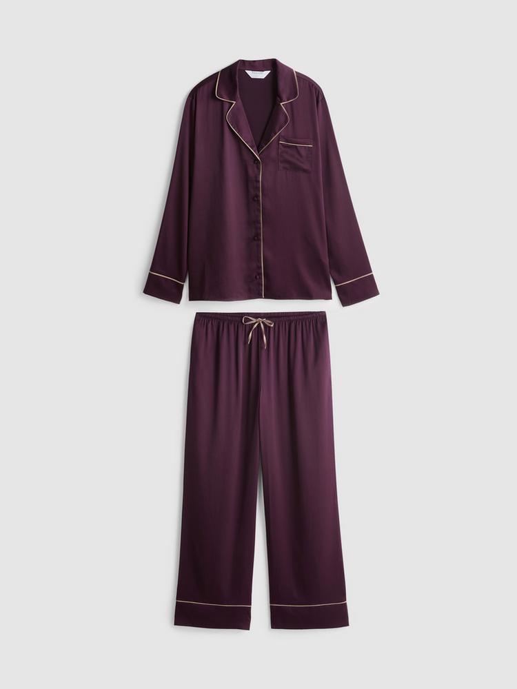 Primark Piped Trim Long Sleeve Pyjamas