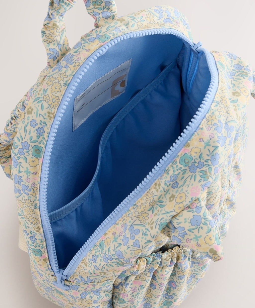 Floral Blue Ditsy Cat Backpack