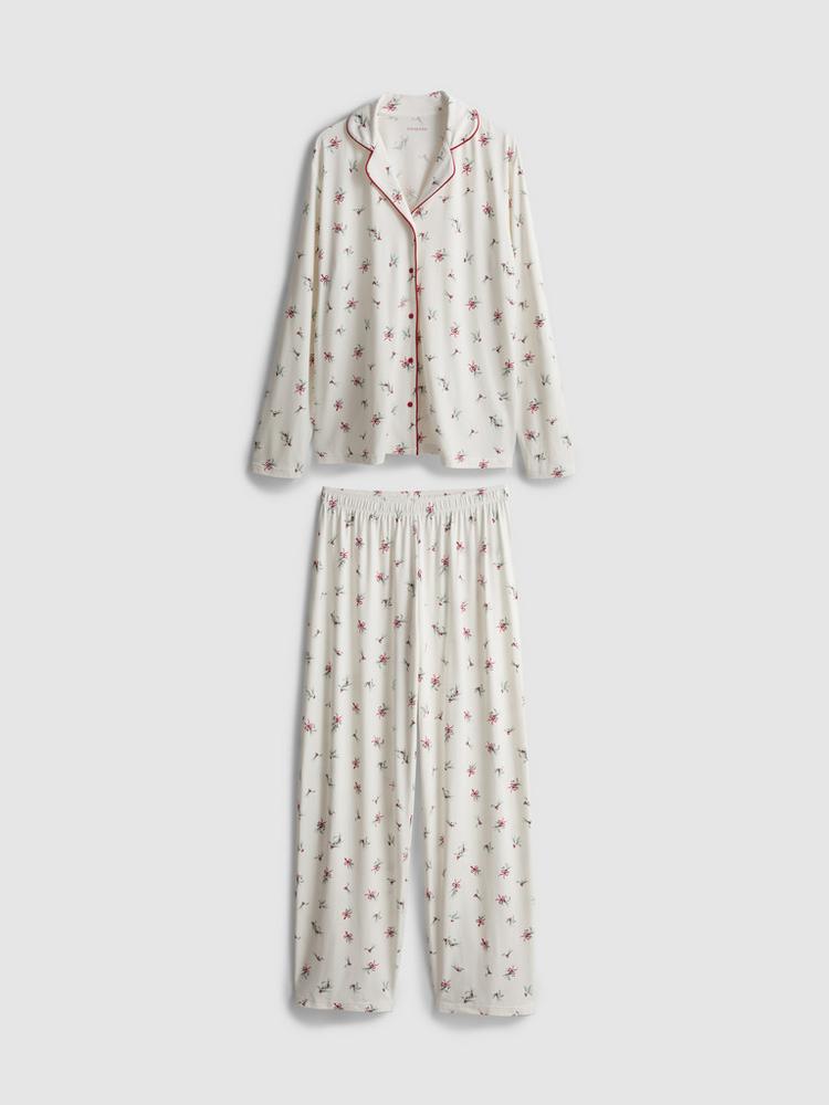 Primark Women's Christmas Twinning Mistletoe Boyfriend Pyjamas