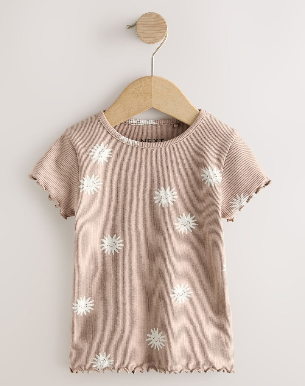 Neutral Ribbed Short Sleeve Tops 
5Pack