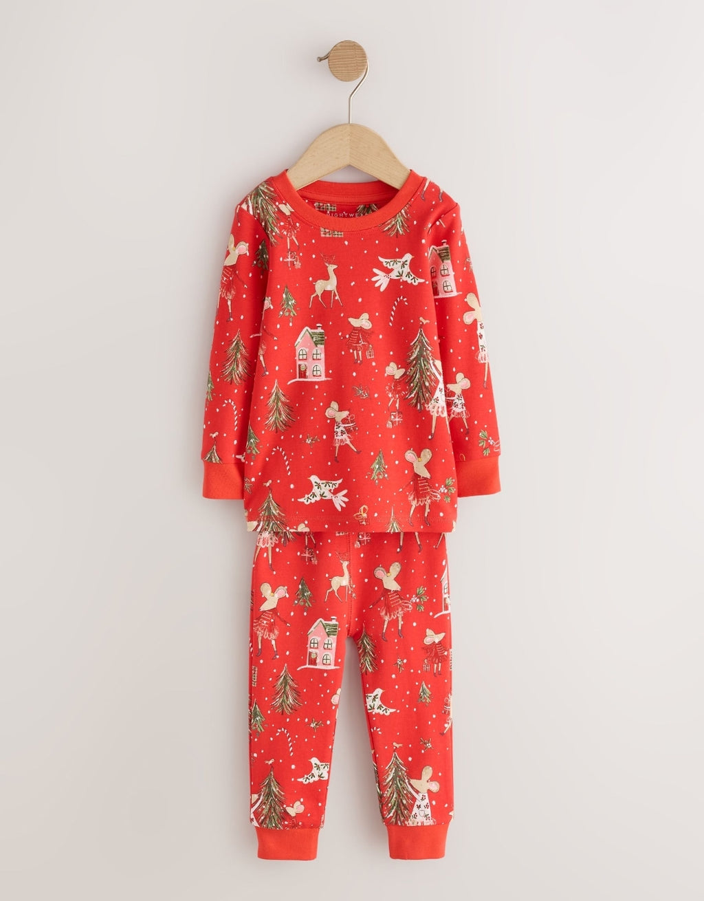 Red Mouse Christmas Snuggle Pyjamas Set