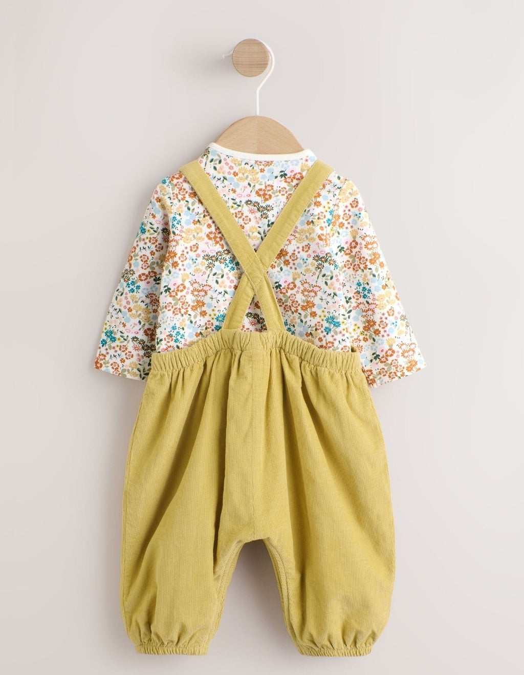 Sage Green Rabbit Baby Cord
Dungarees And Long Sleeve Body