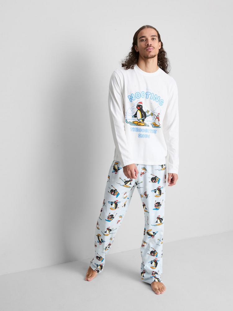 Primark Men’s Pure Cotton Pingu Family Christmas Pyjamas