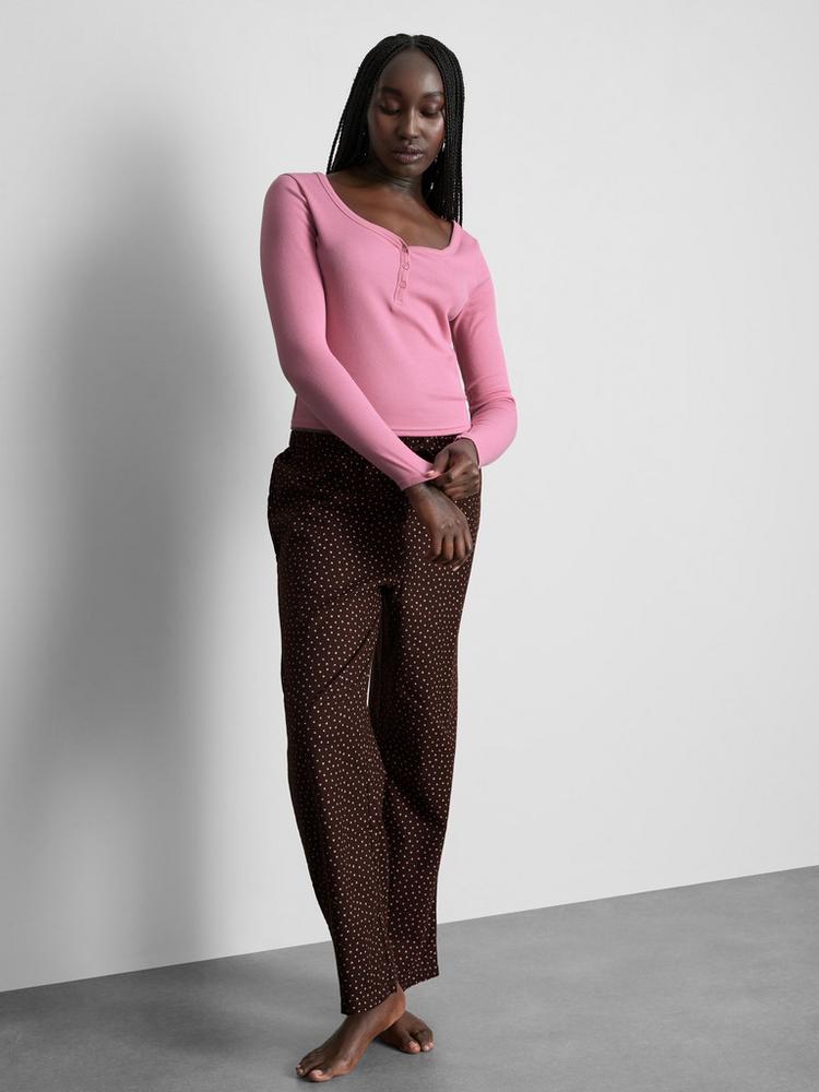 Primark Cotton Henley Flannel Pyjamas