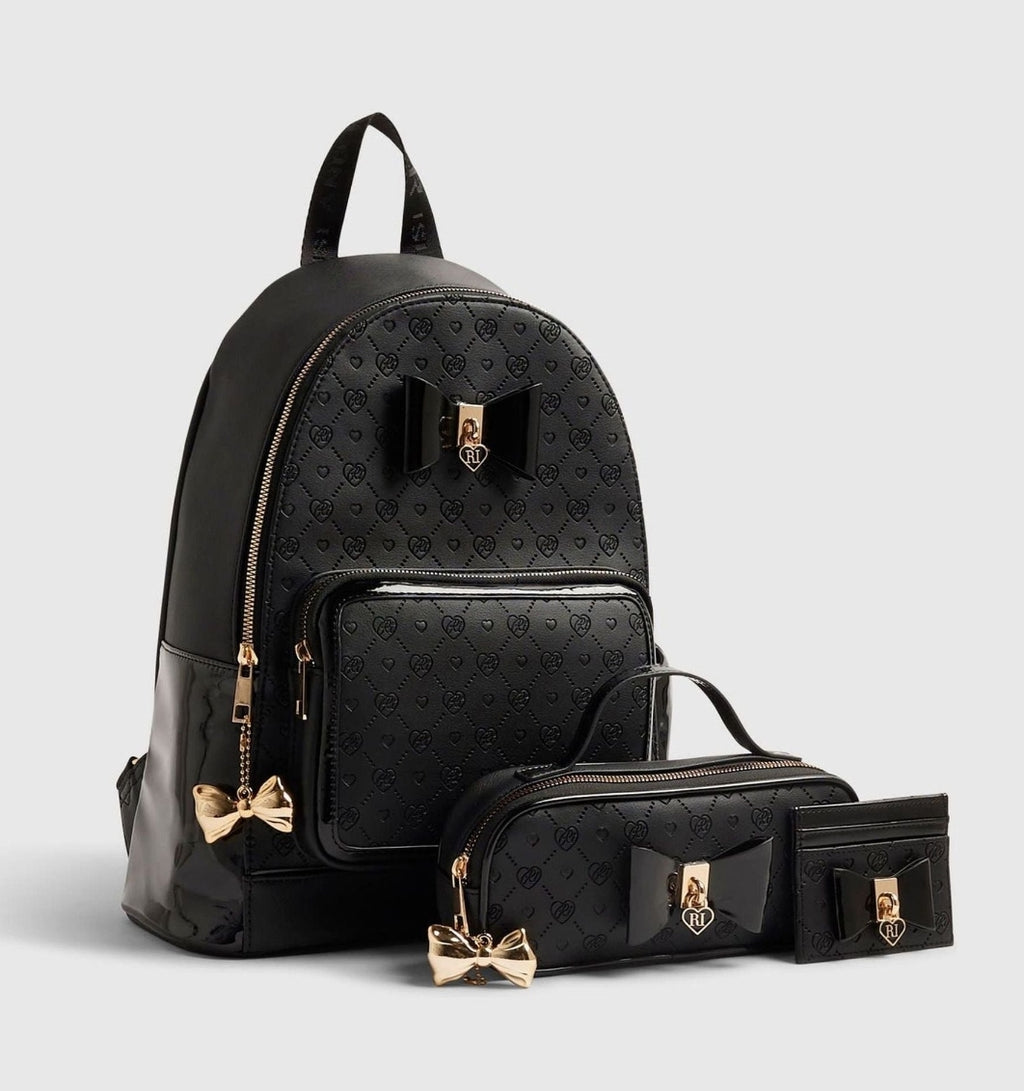 River Island Black Bundle Backpack