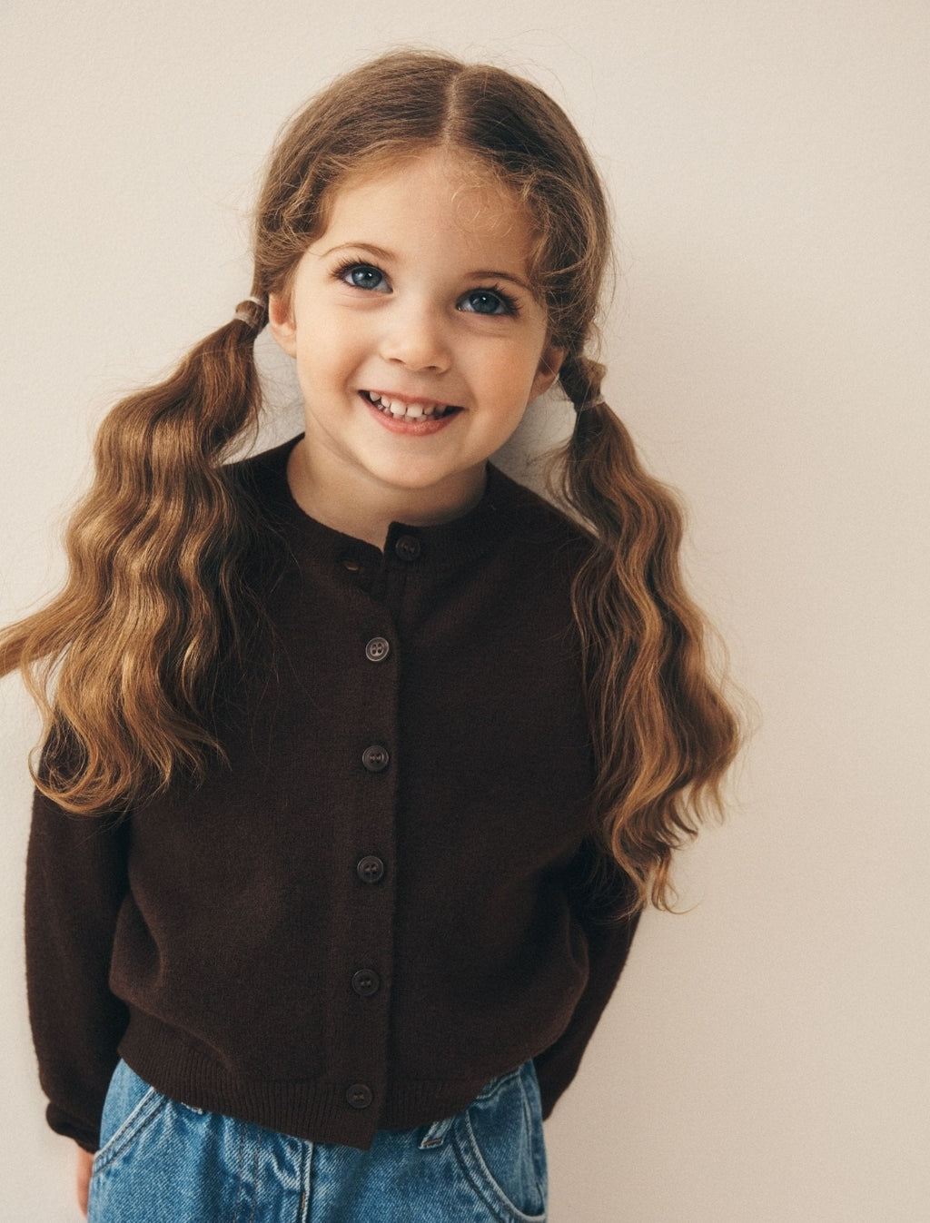 Chocolate Brown Knit Cardigan