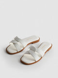 Twisted Strap Mule Sandals