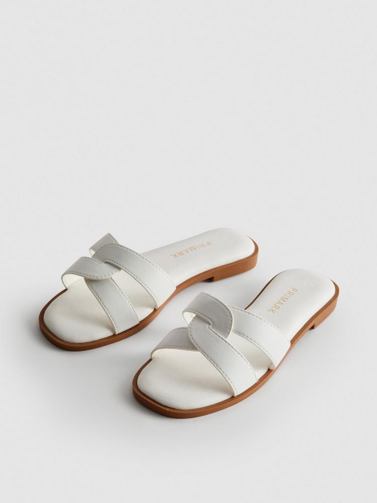 Twisted Strap Mule Sandals