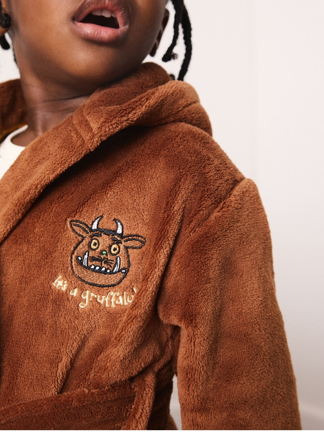 Brown Gruffalo Fleece Robe