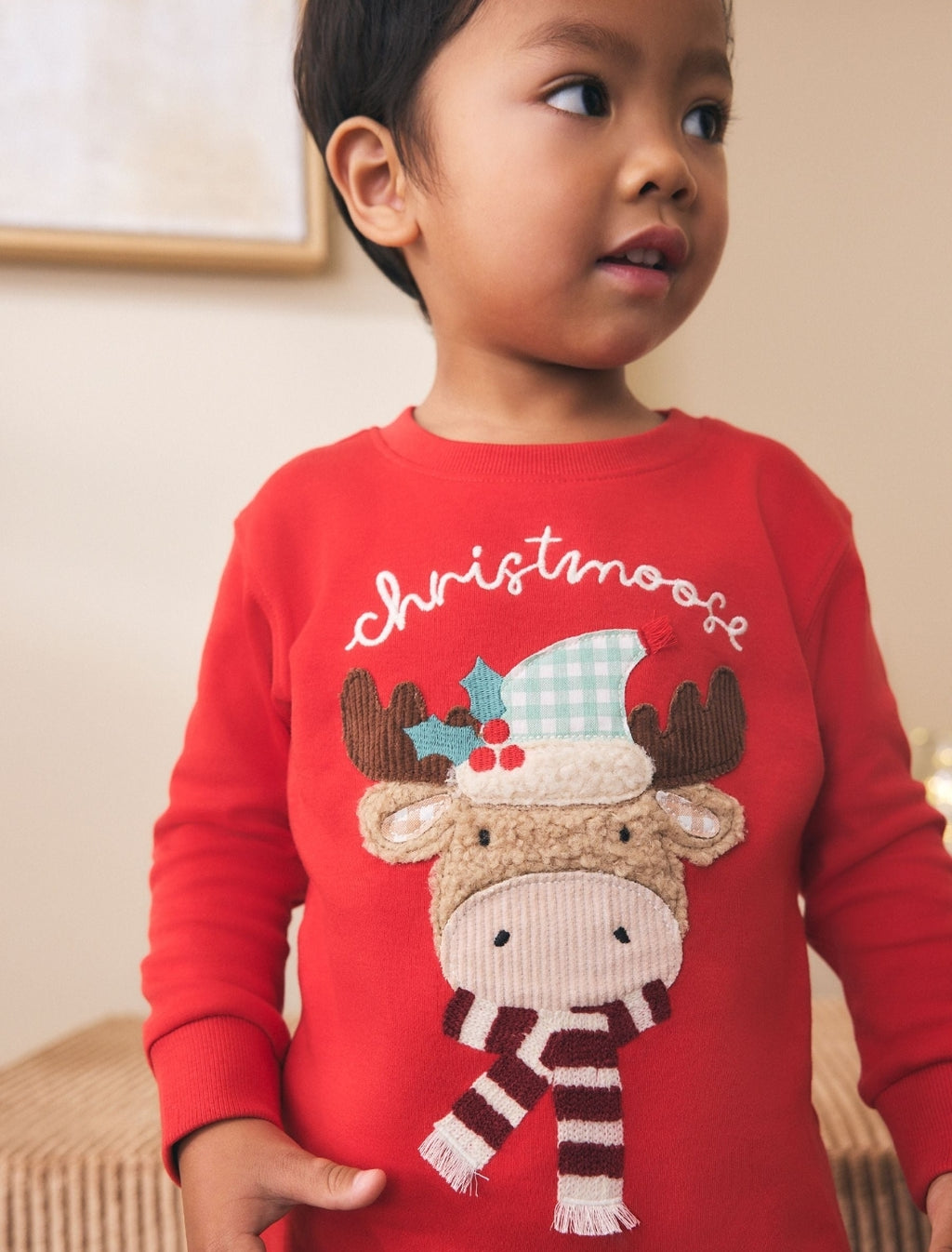 Red Christmoose Check Christmas Pyjamas