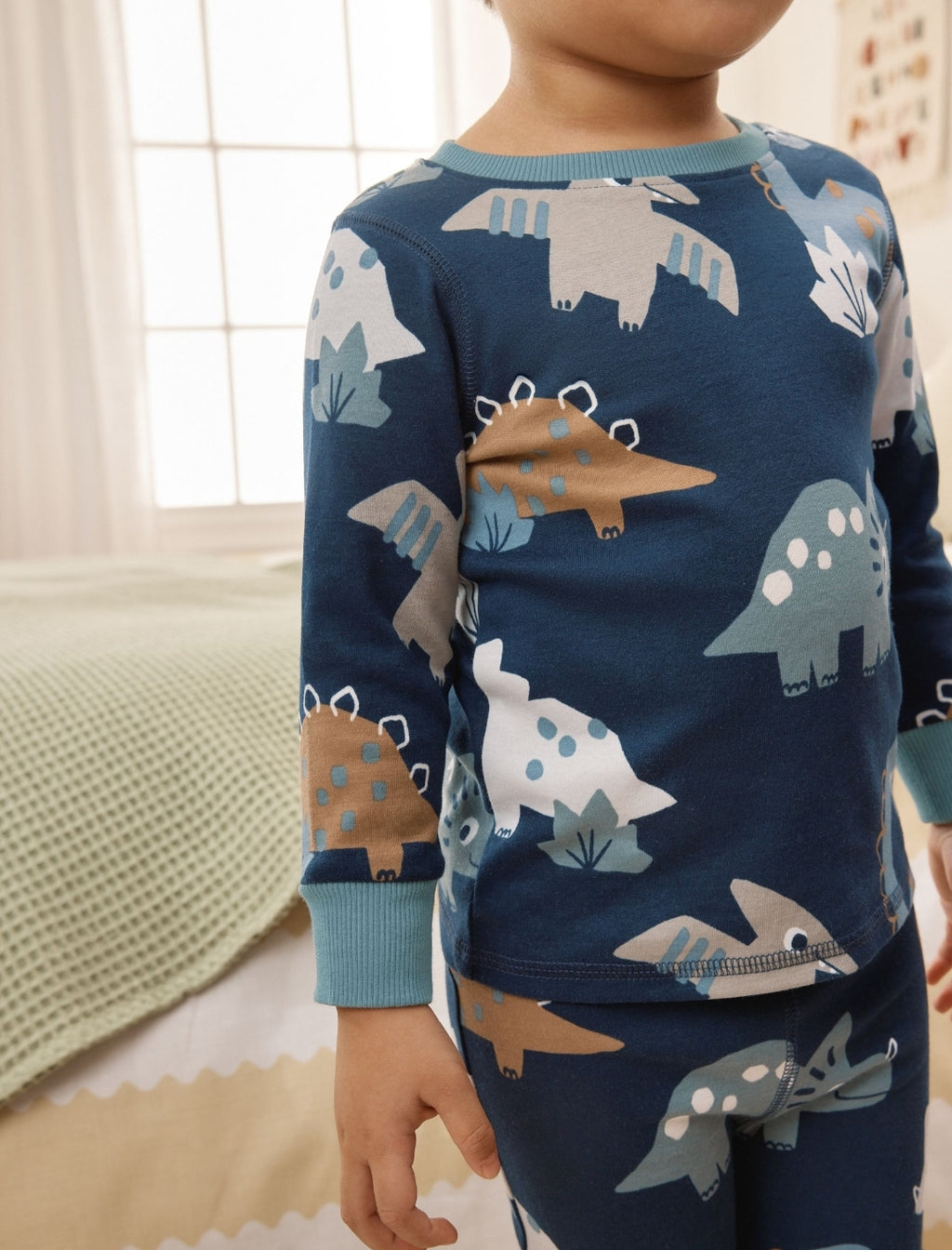 Navy/Grey Dinosaur Snuggle Pyjamas 3 Pack