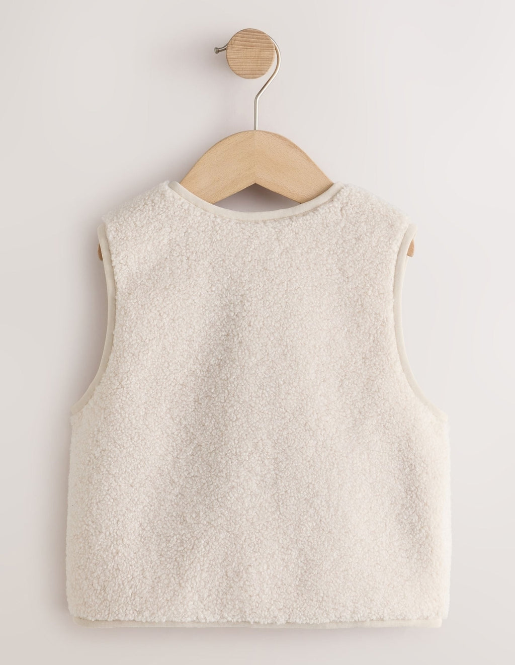 Ecru White Gilet Fleece