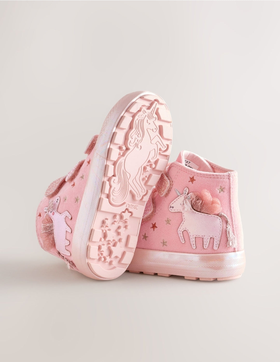 Pink Unicorn Touch Fastening High
Top Trainers