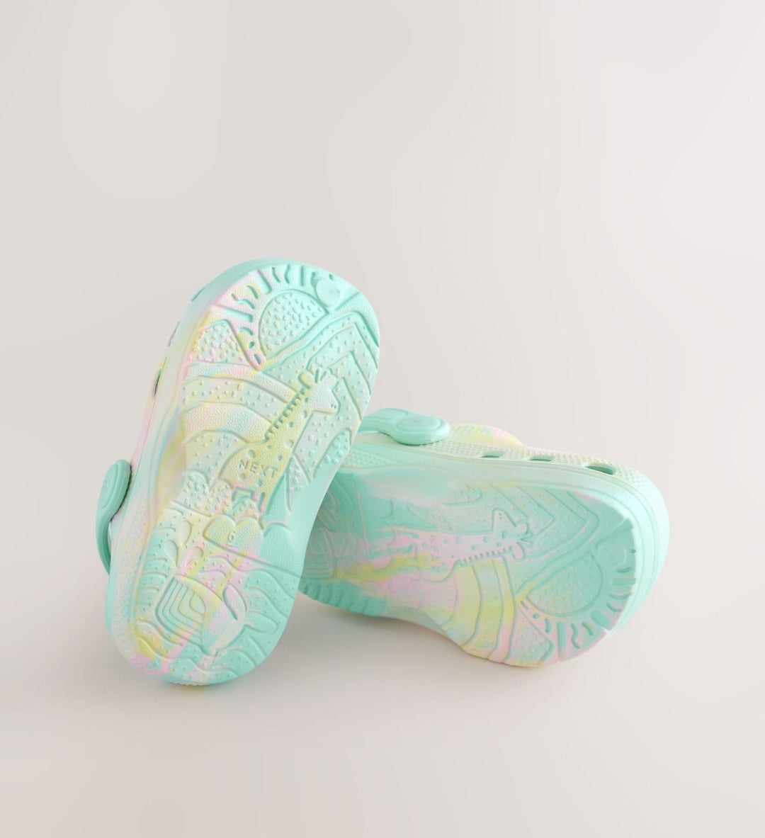 Aqua Blue Marble Standard Fit 
Comfort Clogs