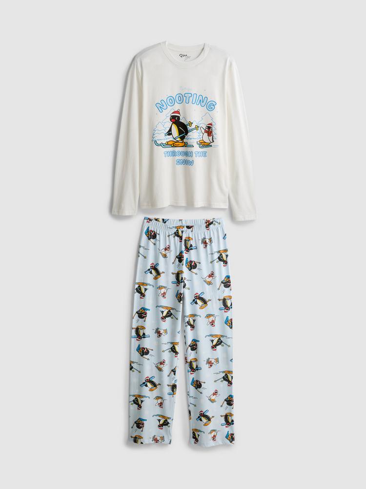 Primark Men’s Pure Cotton Pingu Family Christmas Pyjamas