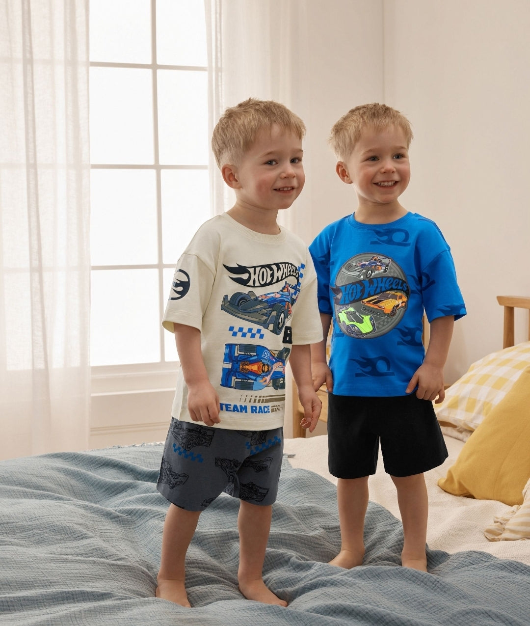 Blue/White Hot Wheels Short
Pyjamas 2 Pack