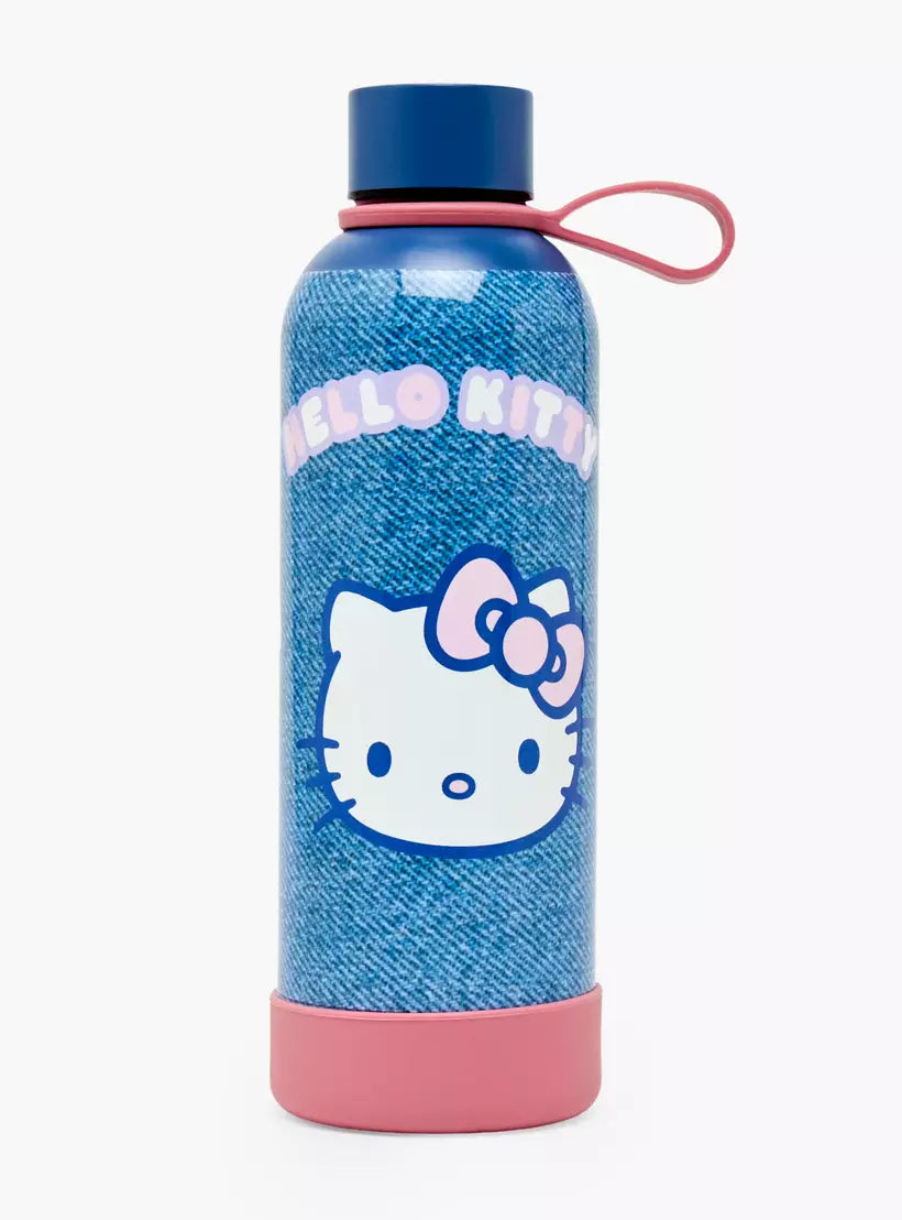 Sanrio Hello Kitty Print Stainless Steel Water Bottle with Loop Handle
