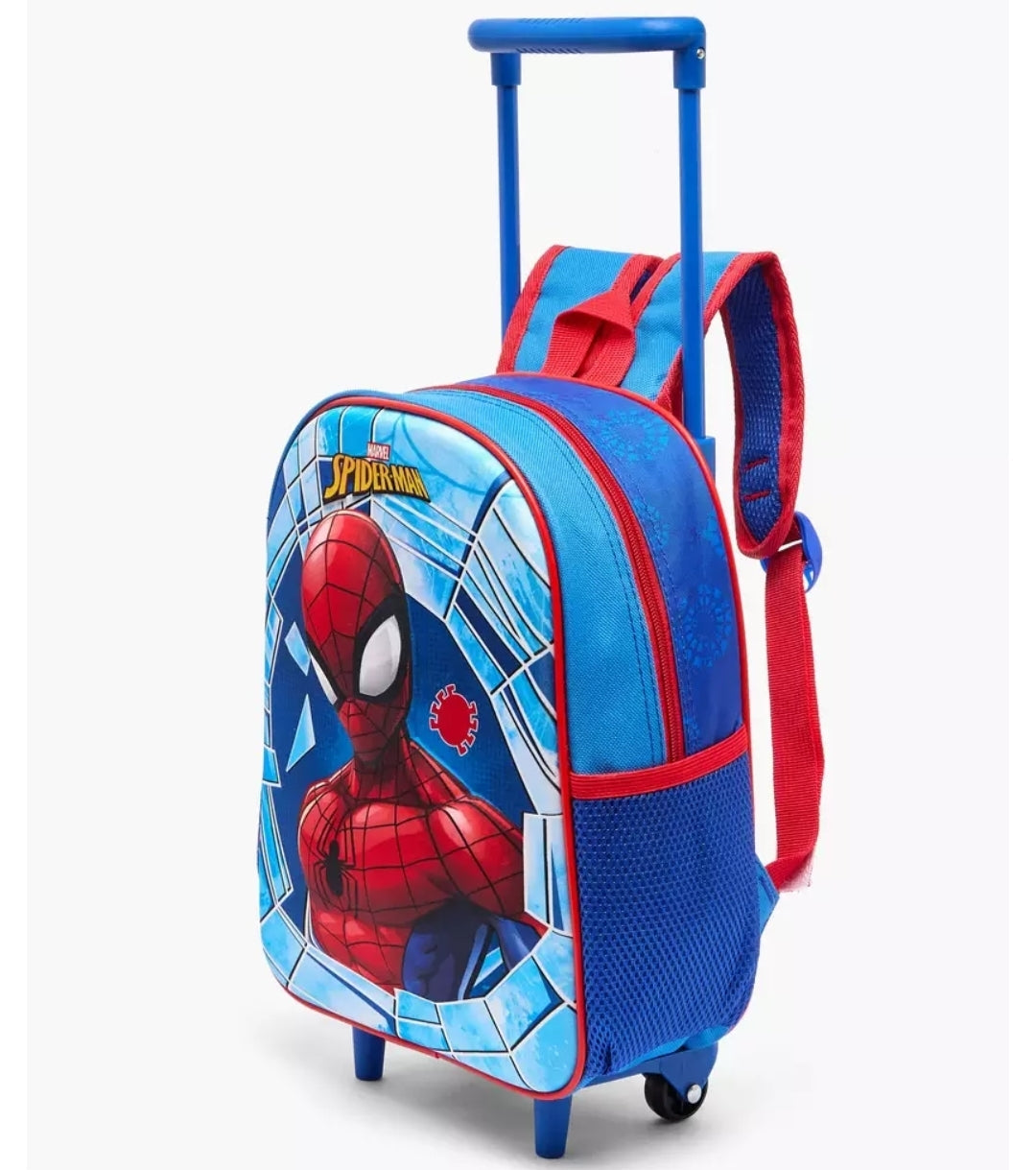 Spider-Man Print 3-Piece School Trolley Bag Set 14 inches