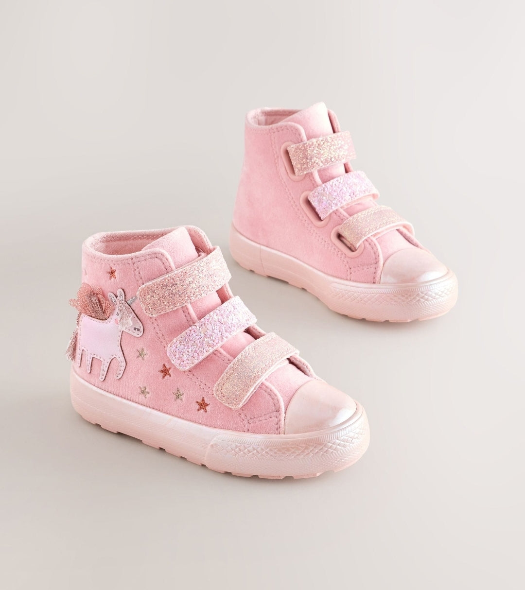 Pink Unicorn Touch Fastening High
Top Trainers