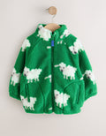 Green Sheep All Over Print Fleece