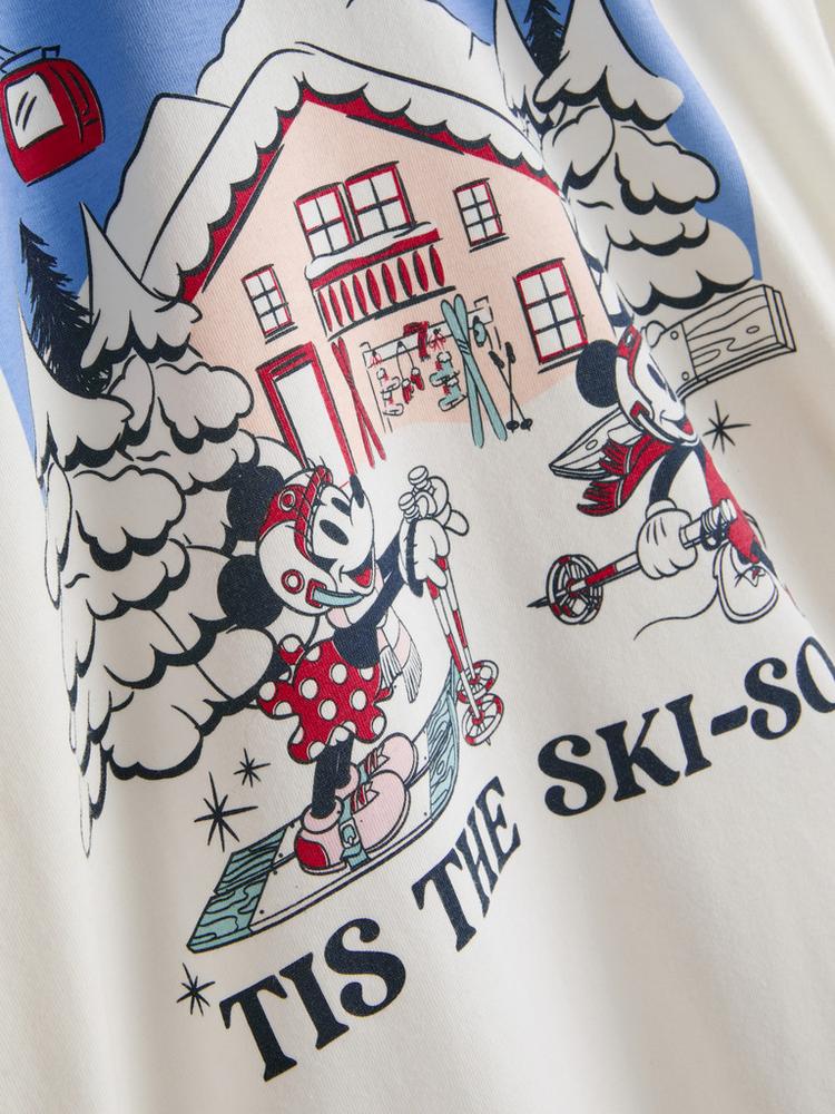 Primark Disney’s Mickey Mouse Pure Cotton Ski Print Long Pyjamas