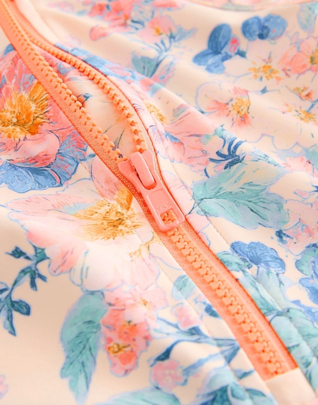Pink Floral Print Sunsafe Swimsuit