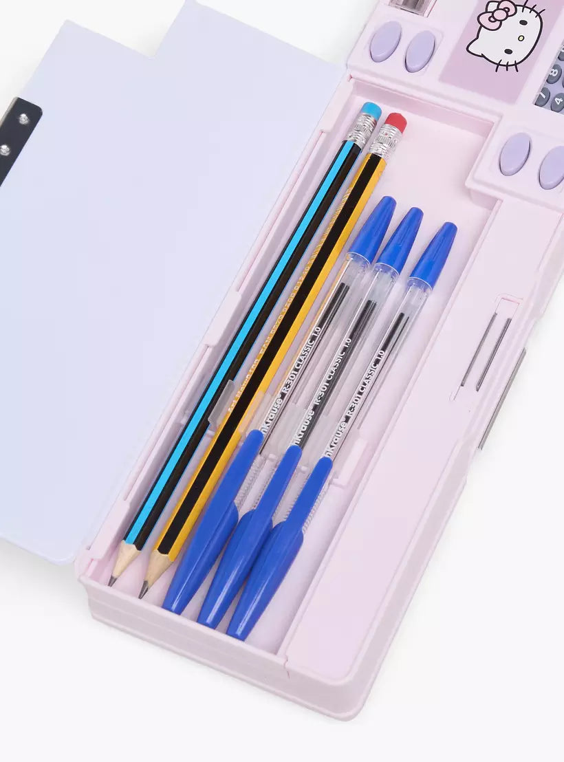 Sanrio Hello Kitty Print Pencil Case with Calculator
