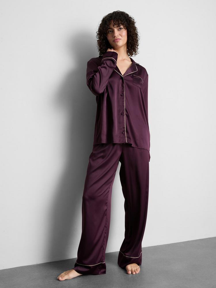 Primark Piped Trim Long Sleeve Pyjamas