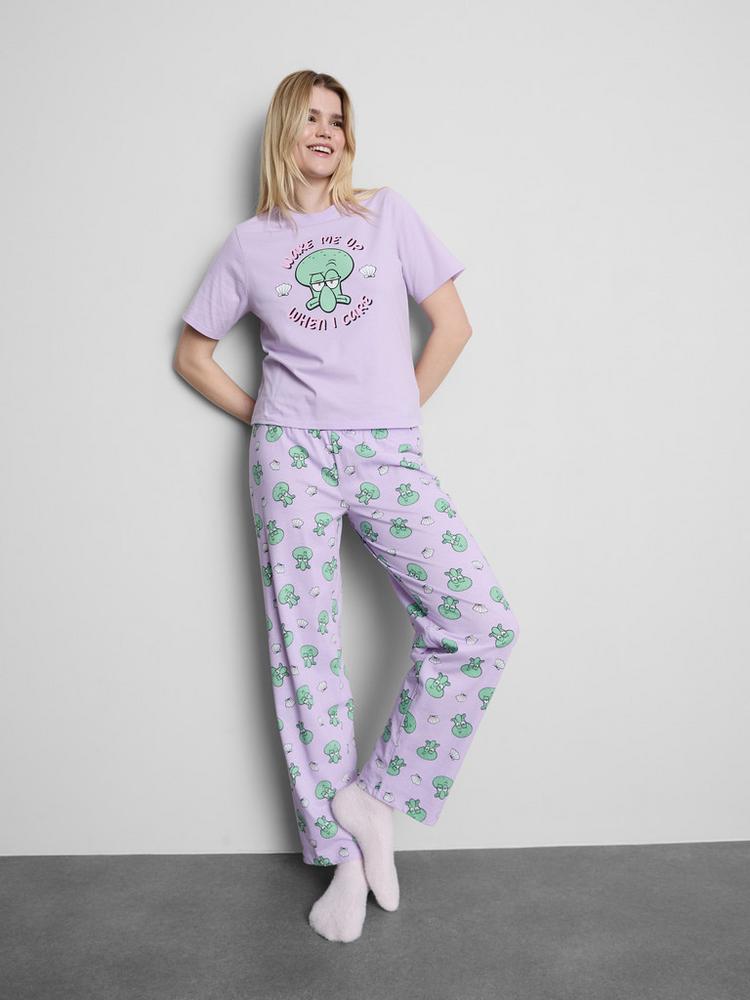 SpongeBob SquarePants Graphic Cotton Pyjamas