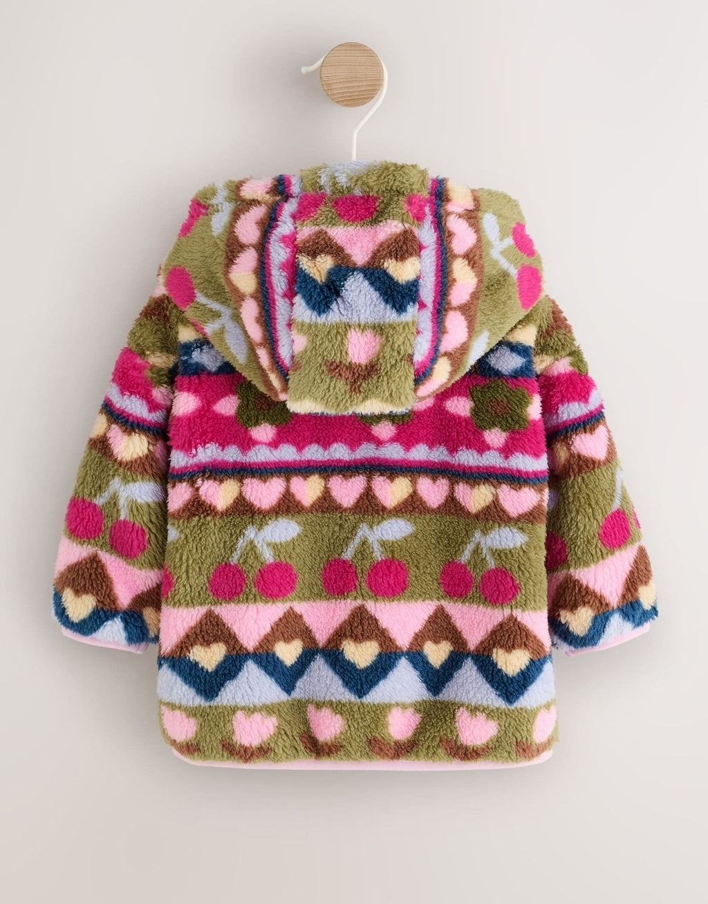 Multi Fairisle Fleece Baby Zip Jacket