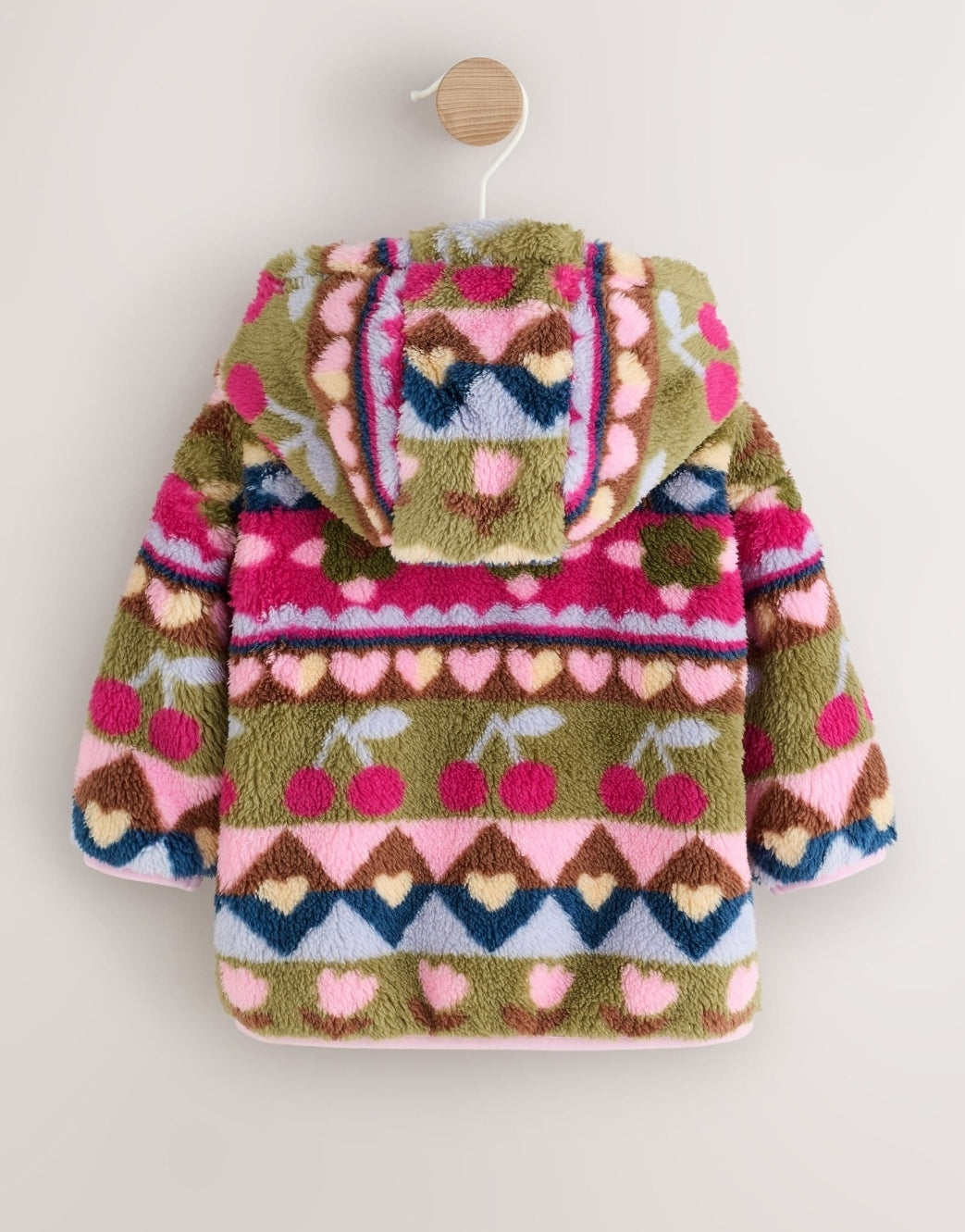 Multi Fairisle Fleece Baby Zip Jacket