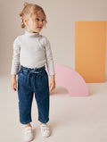 Denim Tie Waist Jeans