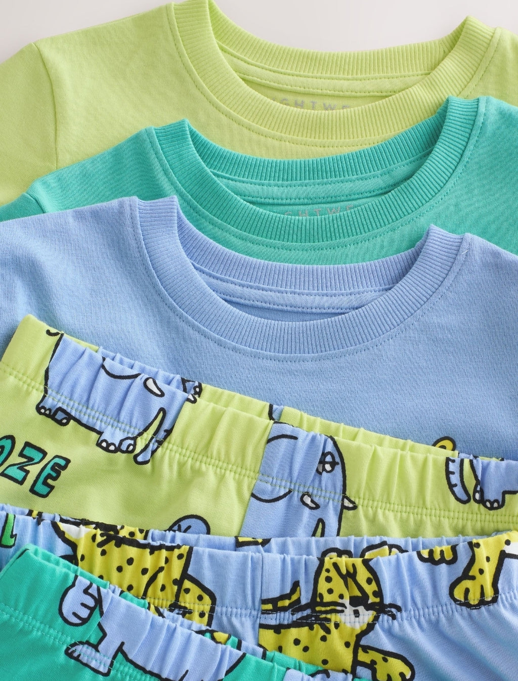 Blue/Green Animal Fun Short
Pyjamas 3 Pack