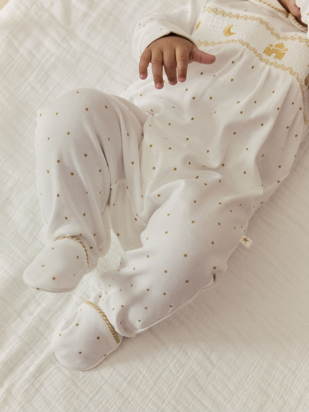 White Collar EID Baby Sleepsuit