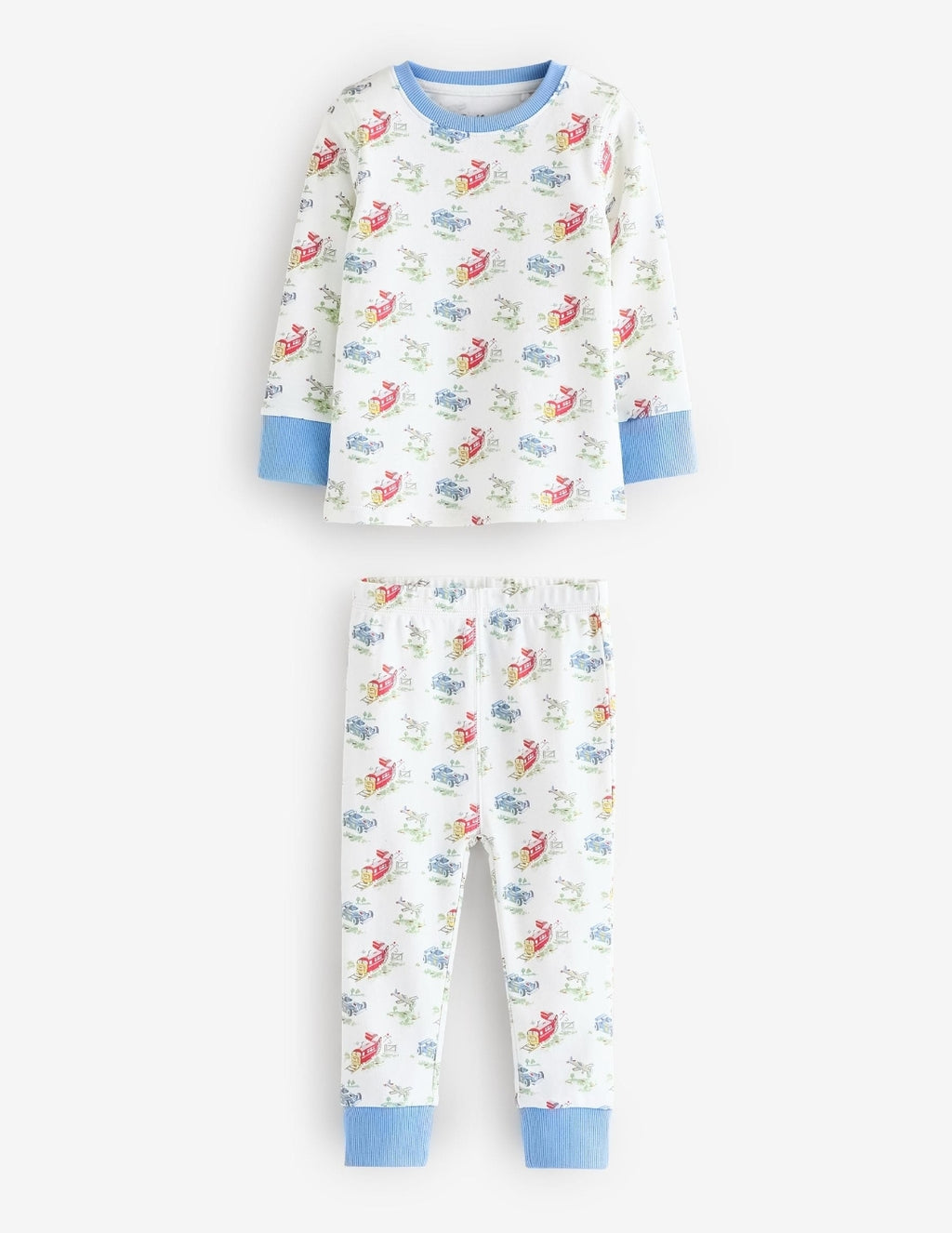 Blue/White Cars Cath Kidston Snuggle Pyjamas 3 Pack