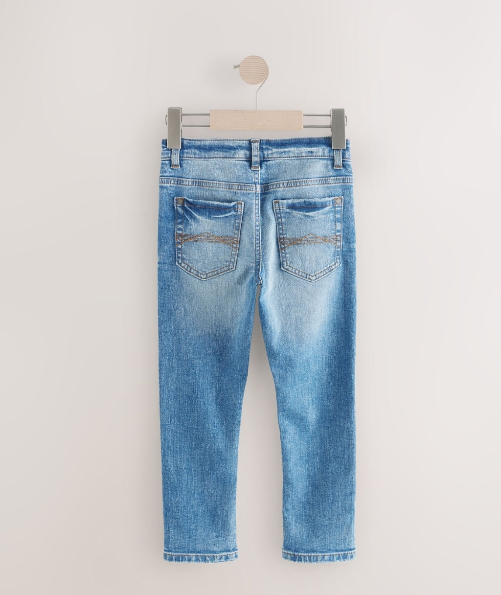 Mid Blue Skinny Fit Stretch Jeans