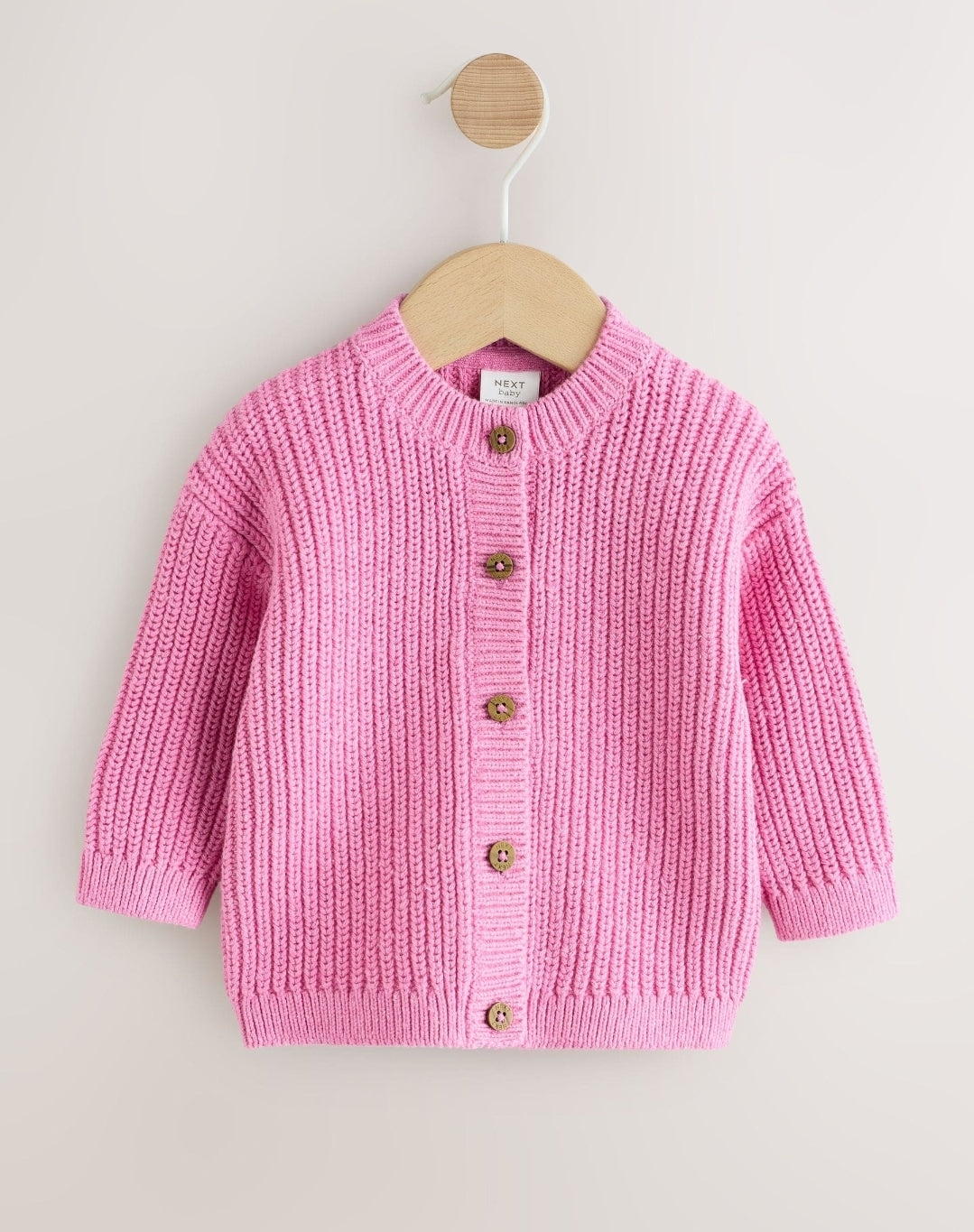 Pink Little Giggles Baby
Embroidered Back Cardigan