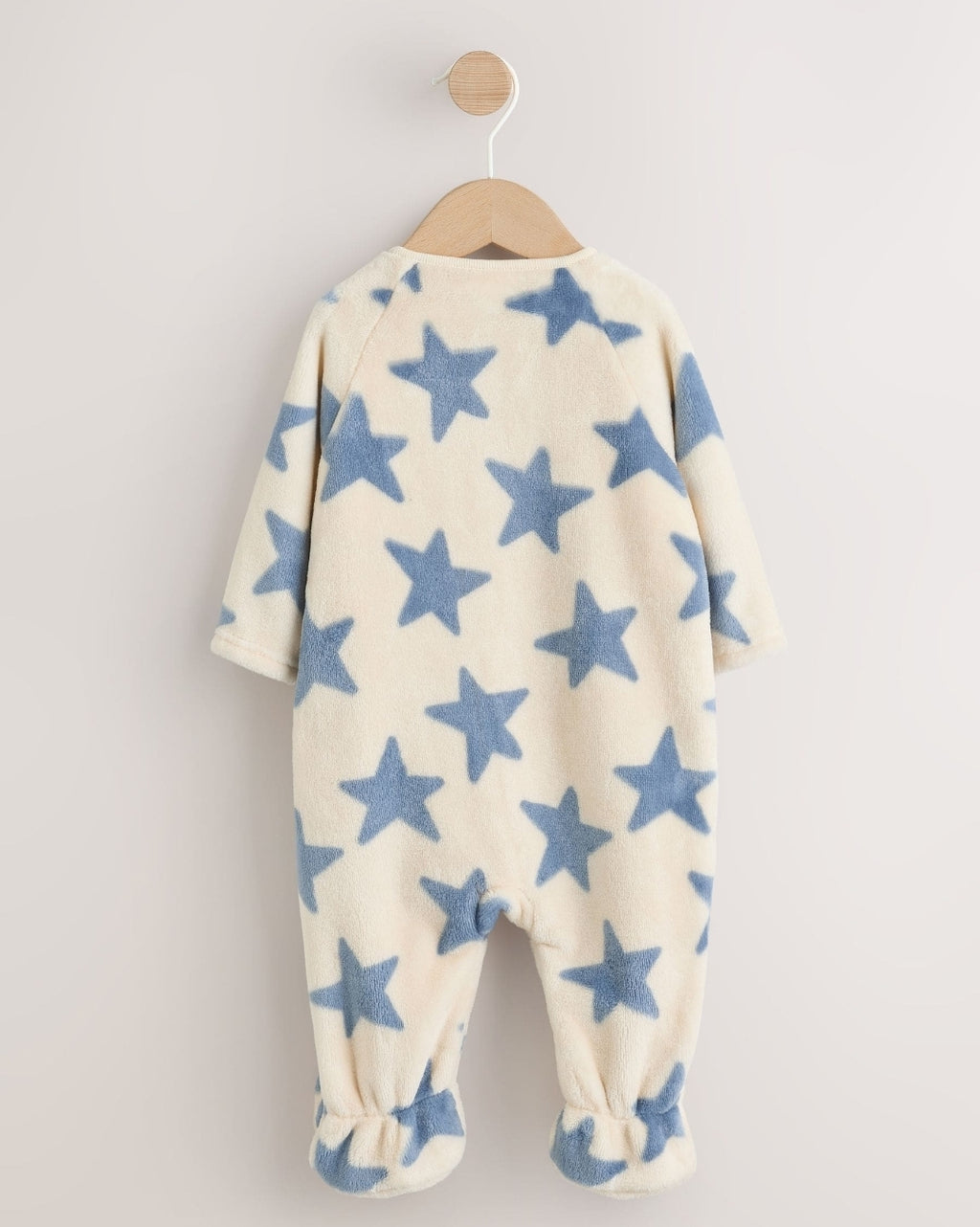 Neutral/Blue Star Fleece Baby
Sleepsuit