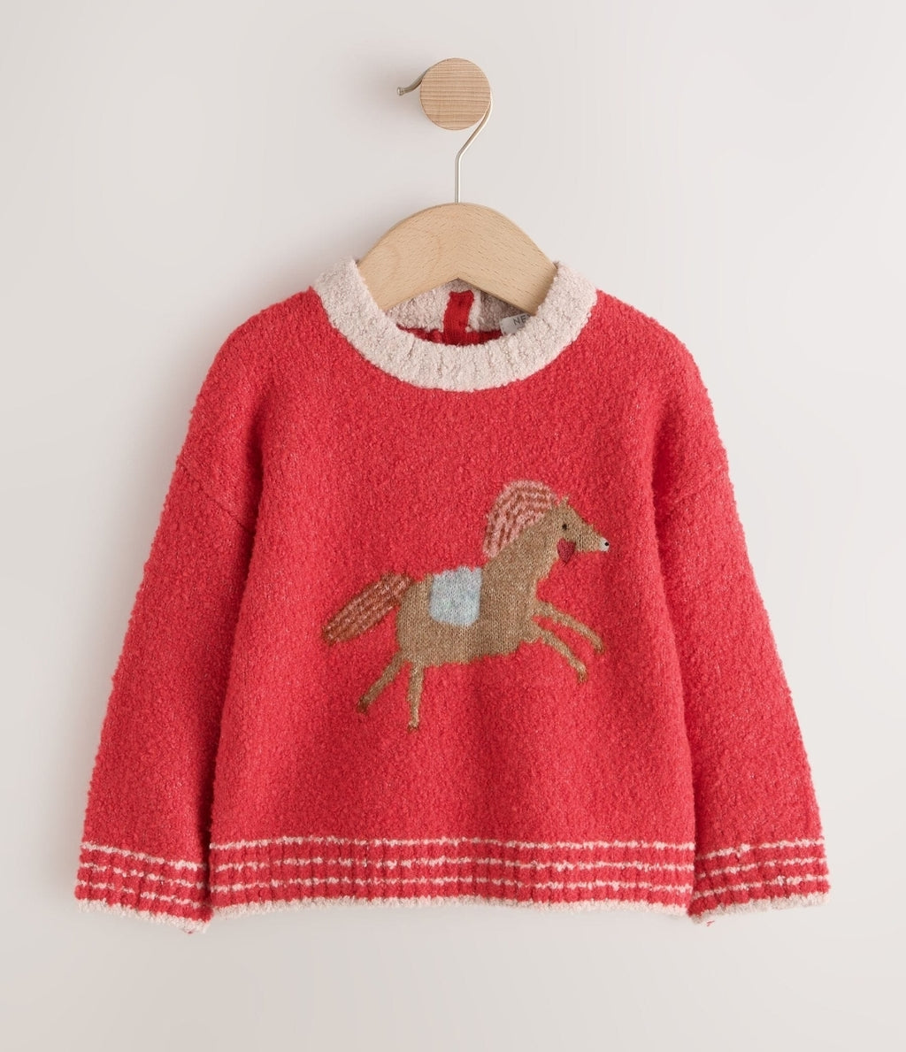 Red Horse Boxy Jumper