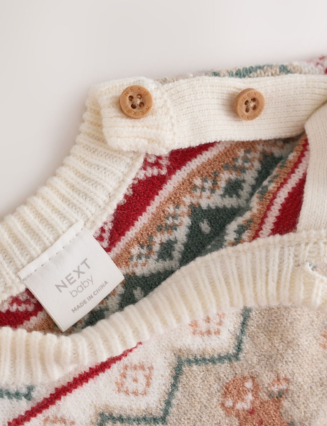 Neutral Fairisle Christmas Knitted
Jumper and Leggings Set