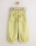 Khaki Green Pull On Trousers