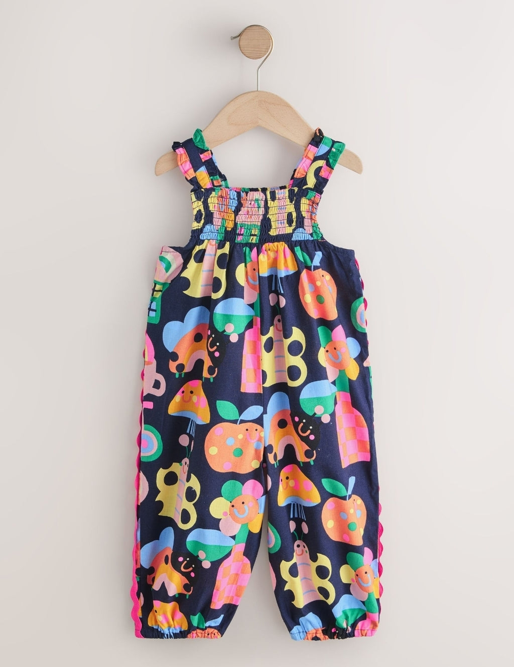 Rainbow Apple Print Ric Rac
Strappy Jumpsuit