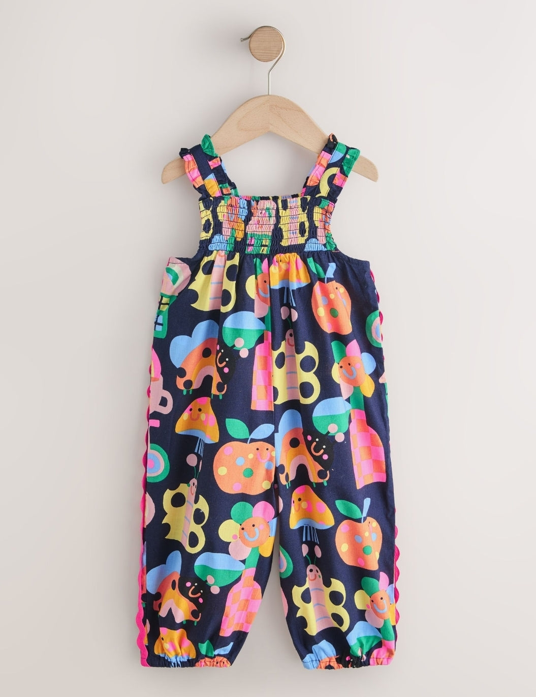 Rainbow Apple Print Ric Rac
Strappy Jumpsuit