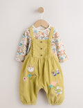 Sage Green Rabbit Baby Cord
Dungarees And Long Sleeve Body