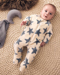 Neutral/Blue Star Fleece Baby
Sleepsuit