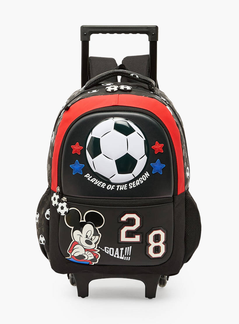 Disney Mickey Mouse Print Trolley Bag for Boys  16 inches