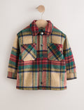 Red/Green Check Borg Lined Shacket