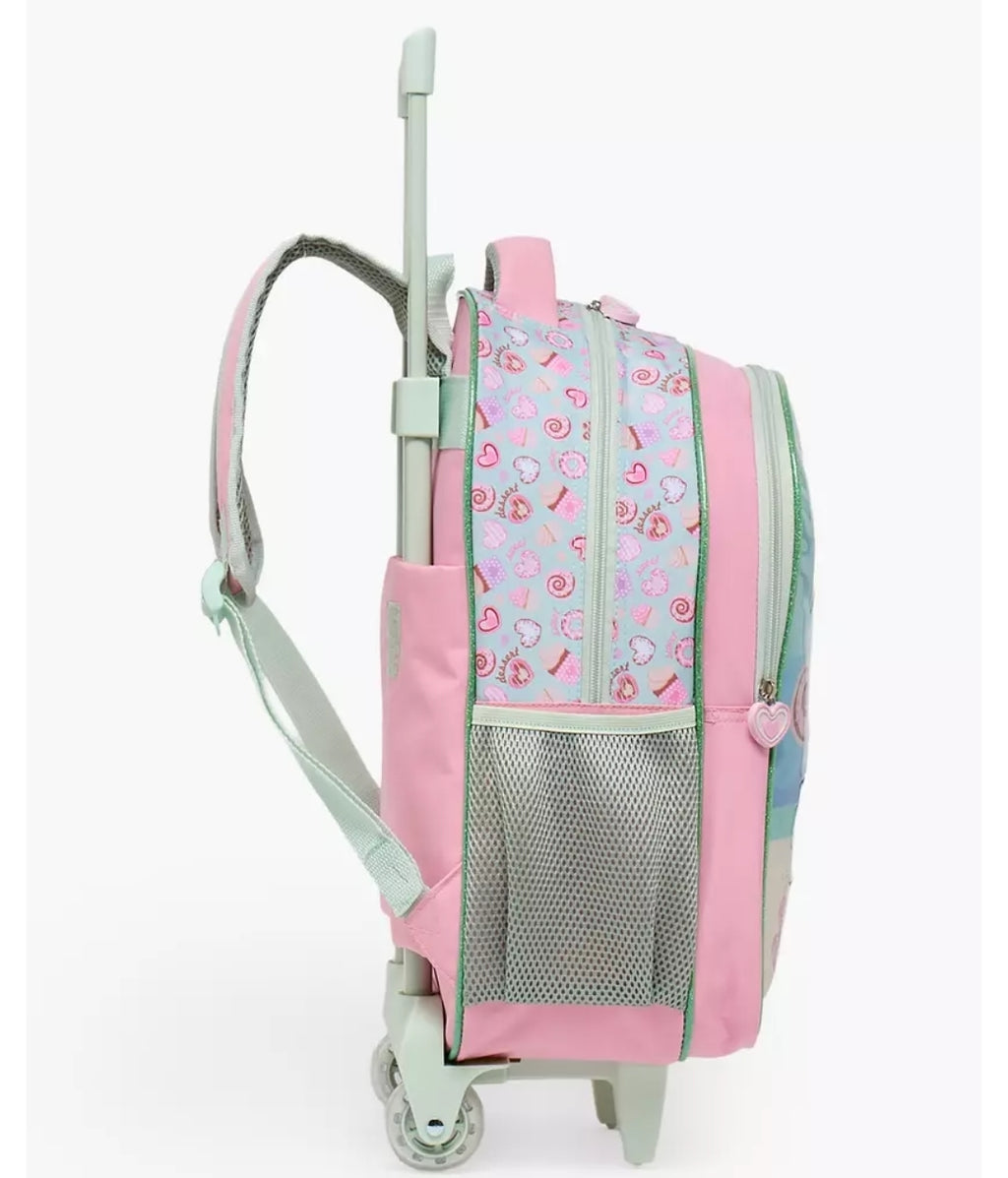 Printed 5-Piece School Trolley Bag Set  16 inches