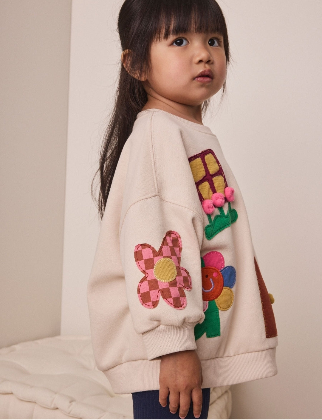 Cream House Sweatshirt and Leggings Set